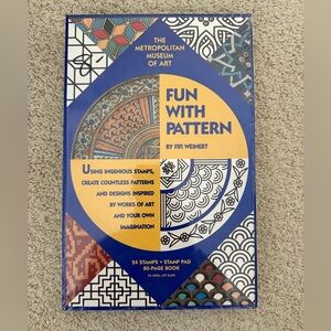 New in original wrapping Fun With Pattern Book and Stamp set from the Met musuem